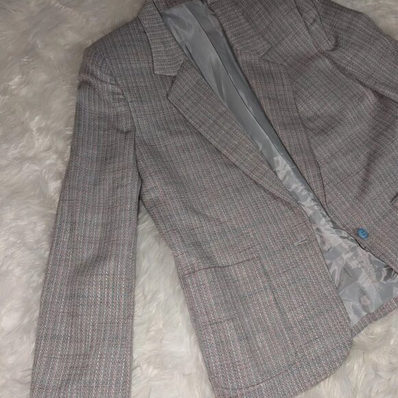 Stanley Adams Men's Coat Size 12 Regular Gray 100% Wool Jacket - Picture 4 of 6